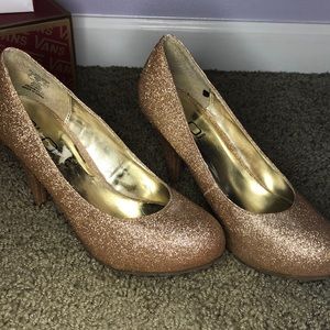 Rose gold heels